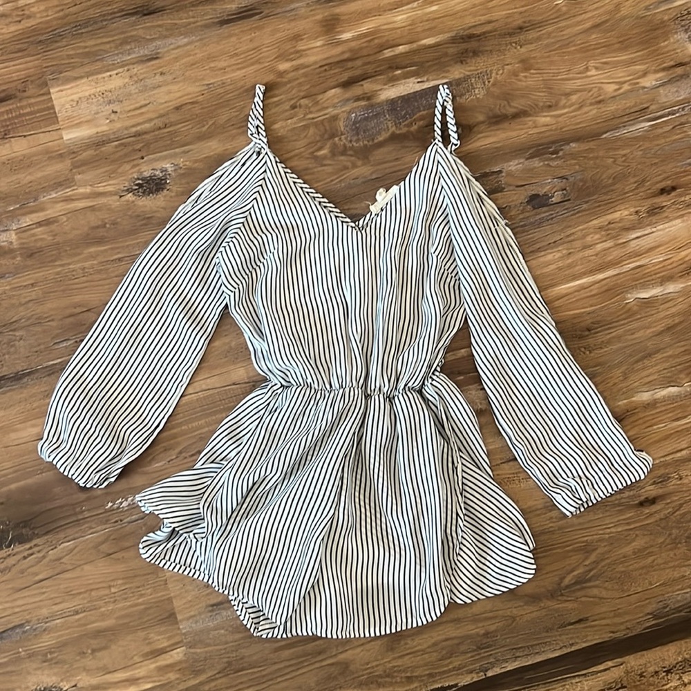 Stripped size small romper